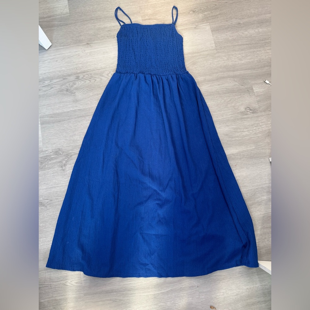 H&M Royal Blue Midi Dress